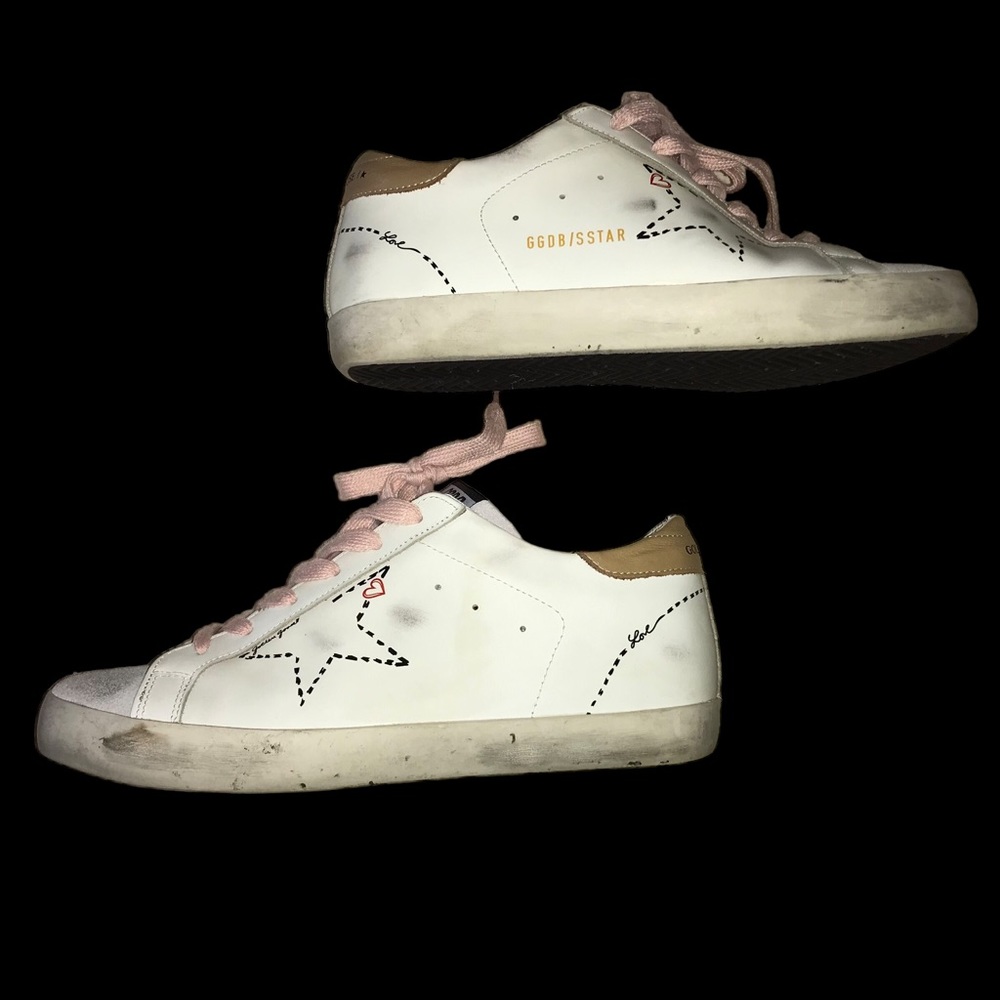 Golden Goose Love Heart Sneakers